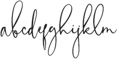 FloralTheory Regular otf (400) Font LOWERCASE