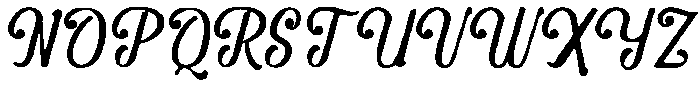 Floravine Romantic otf (400) Font UPPERCASE