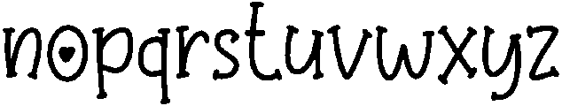 Florence Regular otf (400) Font LOWERCASE