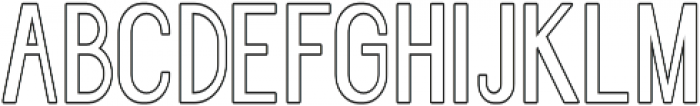 Florence Semi Bold Condensed outline otf (600) Font UPPERCASE