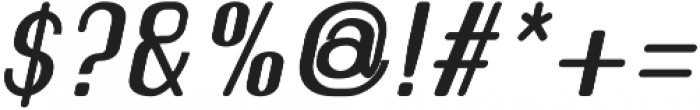 Florence Semi Bold Italic rounded otf (600) Font OTHER CHARS