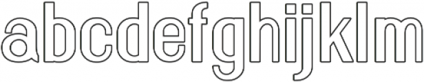 Florence Semi Bold outline otf (600) Font LOWERCASE