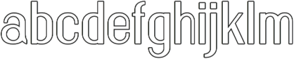 Florence outline otf (400) Font LOWERCASE