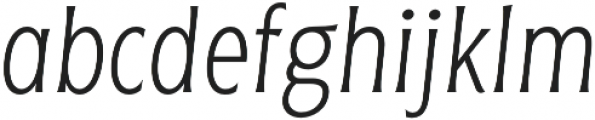 Florent Light Condensed Italic otf (300) Font LOWERCASE