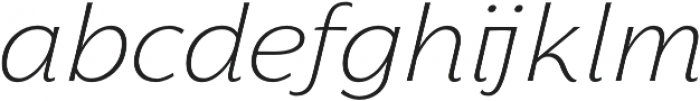 Florentia ExtraLight Italic otf (200) Font LOWERCASE