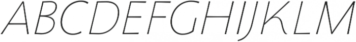 Florentia Thin Italic otf (100) Font UPPERCASE