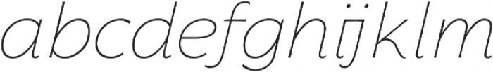 Florentia Thin Italic otf (100) Font LOWERCASE