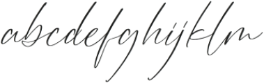 Florethila Italic otf (400) Font LOWERCASE