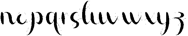 Florida Regular otf (400) Font LOWERCASE