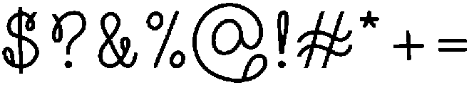 Flourish Bold otf (700) Font OTHER CHARS
