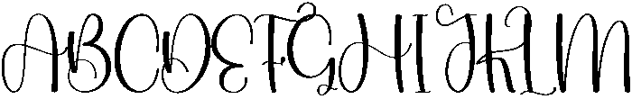 Flourish Regular otf (400) Font UPPERCASE