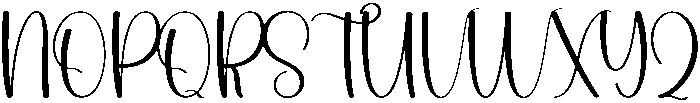 Flourish Regular otf (400) Font UPPERCASE