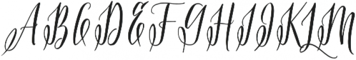 Flourish Script Regular otf (400) Font UPPERCASE