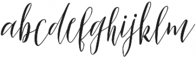 Flourish Script Regular otf (400) Font LOWERCASE