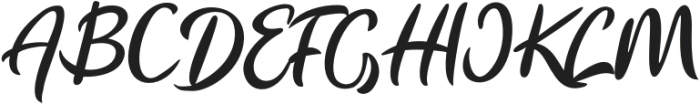 Flourissha Italic otf (400) Font UPPERCASE