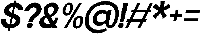 Flova Black Italic otf (900) Font OTHER CHARS