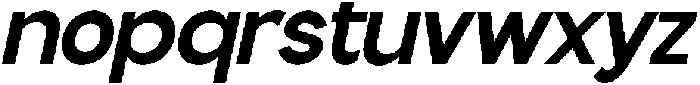 Flova Black Italic otf (900) Font LOWERCASE