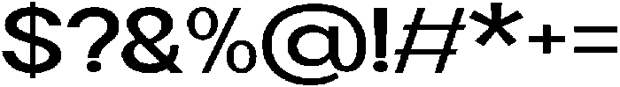 Flova Bold Extended otf (700) Font OTHER CHARS