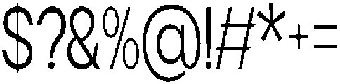 Flova Compressed otf (400) Font OTHER CHARS