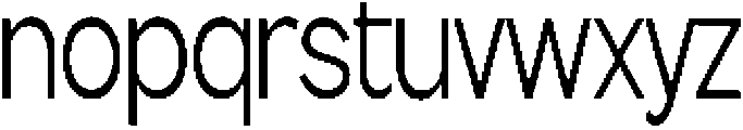 Flova Compressed otf (400) Font LOWERCASE