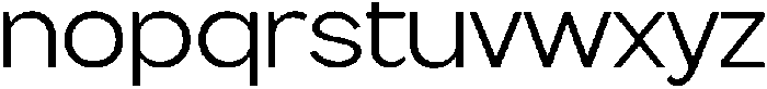 Flova Expanded otf (400) Font LOWERCASE