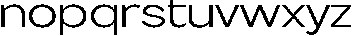Flova Extended otf (400) Font LOWERCASE