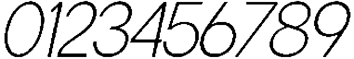 Flova Extra Light Italic otf (200) Font OTHER CHARS