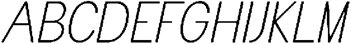 Flova Extra Light Italic otf (200) Font UPPERCASE