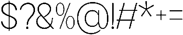 Flova Extra Light otf (200) Font OTHER CHARS