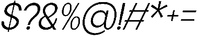 Flova-Italic otf (400) Font OTHER CHARS