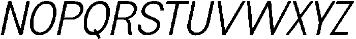 Flova-Italic otf (400) Font UPPERCASE