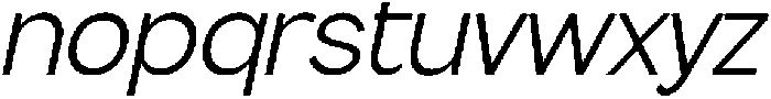 Flova-Italic otf (400) Font LOWERCASE