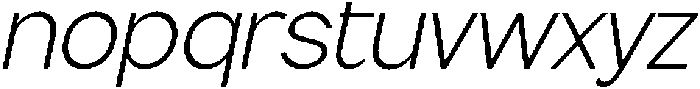 Flova Light Italic otf (300) Font LOWERCASE