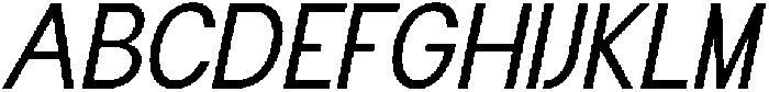 Flova Medium Italic otf (500) Font UPPERCASE