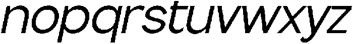 Flova Medium Italic otf (500) Font LOWERCASE