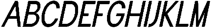 Flova Semi Bold Condensed Italic otf (600) Font UPPERCASE