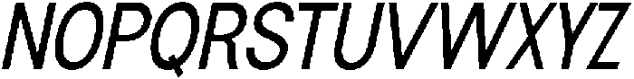 Flova Semi Bold Condensed Italic otf (600) Font UPPERCASE