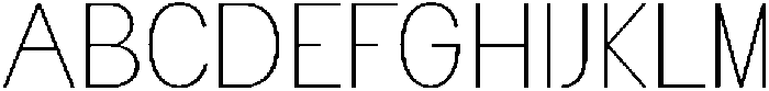 Flova Thin Expanded otf (100) Font