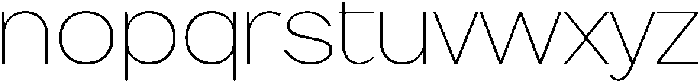 Flova Thin Expanded otf (100) Font LOWERCASE