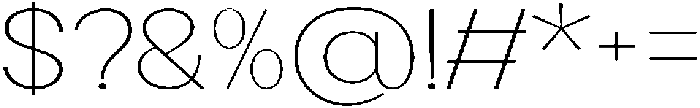 Flova Thin Extended otf (100) Font OTHER CHARS