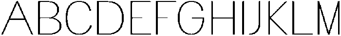 Flova Thin Extended otf (100) Font UPPERCASE