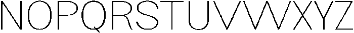 Flova Thin Extended otf (100) Font UPPERCASE