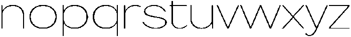 Flova Thin Extended otf (100) Font LOWERCASE