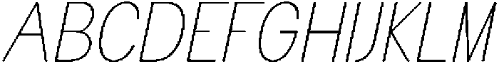 Flova Thin Italic otf (100) Font UPPERCASE