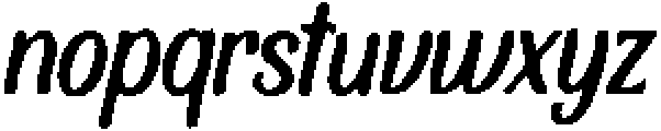 Flow Nib Regular otf (400) Font LOWERCASE