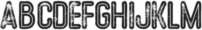 FlowInlineGrunge ttf (400) Font LOWERCASE