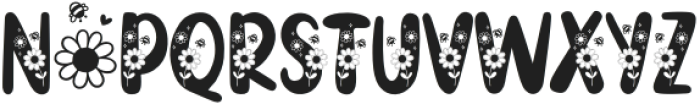 Flower Bees Regular otf (400) Font UPPERCASE