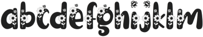 Flower Bees Regular otf (400) Font LOWERCASE