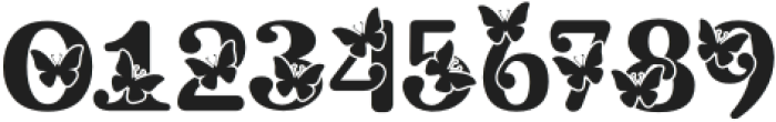 Flower Butterfly Regular otf (400) Font OTHER CHARS