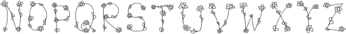 Flower Display Thin Regular otf (100) Font UPPERCASE